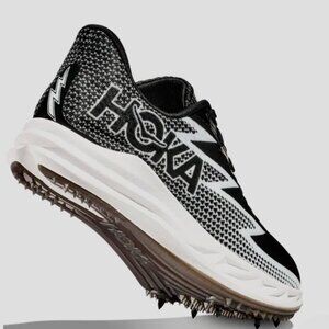 NEW Hoka Crescendo MD Unisex Black & White Track Spikes Size W10 M 8.5